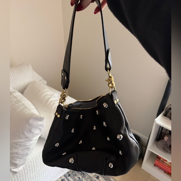 Clare V. Black Studded Shoulder Bag - Picture 9 of 9